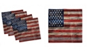 Ambesonne 4th of July Set of 4 Napkins, 12" x 12"